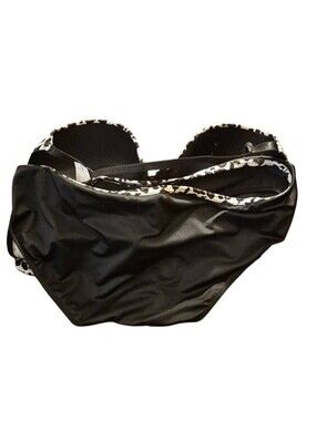 Sears Leopard Print Bra in Black and White